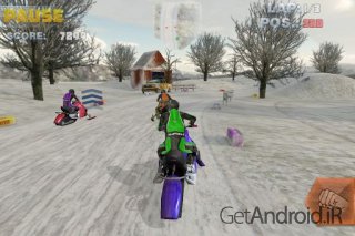 دانلود Snow Bike Racing 1.0 - بازی جدید مسابقه با اسنوموبیل برای اندروید