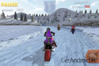 دانلود Snow Bike Racing 1.0 - بازی جدید مسابقه با اسنوموبیل برای اندروید