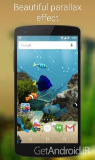 دانلود Aquarium 3D Live Wallpaper Pro 1.7.0 لایو والپیپر سه بعدی آکواریوم ماهی اندروید