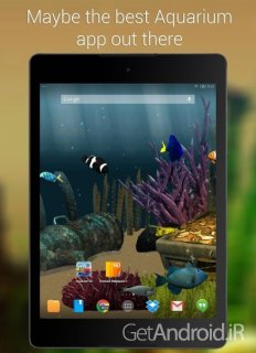 دانلود Aquarium 3D Live Wallpaper Pro 1.7.0 لایو والپیپر سه بعدی آکواریوم ماهی اندروید