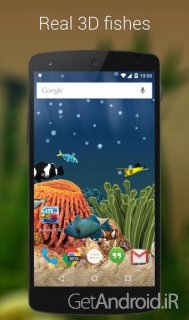 دانلود Aquarium 3D Live Wallpaper Pro 1.7.0 لایو والپیپر سه بعدی آکواریوم ماهی اندروید