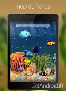 دانلود Aquarium 3D Live Wallpaper Pro 1.7.0 لایو والپیپر سه بعدی آکواریوم ماهی اندروید