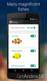 دانلود Aquarium 3D Live Wallpaper Pro 1.7.0 لایو والپیپر سه بعدی آکواریوم ماهی اندروید