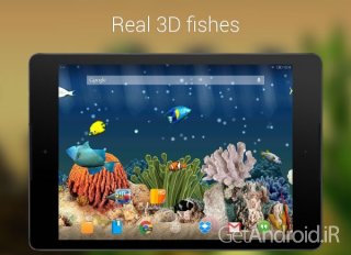 دانلود Aquarium 3D Live Wallpaper Pro 1.7.0 لایو والپیپر سه بعدی آکواریوم ماهی اندروید