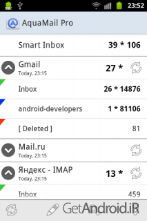 دانلود برنامه Email Aqua Mail اندروید