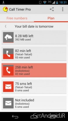 دانلود Call Timer Pro – Data Usage 2.4.8 – برنامه کنترل تماس های اندروید