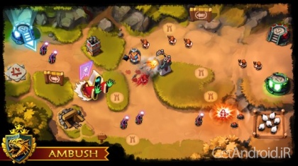 دانلود Ambush! - Tower Offense 1.0.7 بازی برج دفاعی اندروید