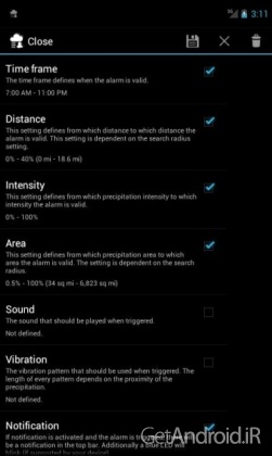 دانلود برنامه Rain Alarm OSM Pro اندروید