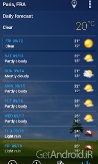 دانلود برنامه Transparent clock weather Pro اندروید