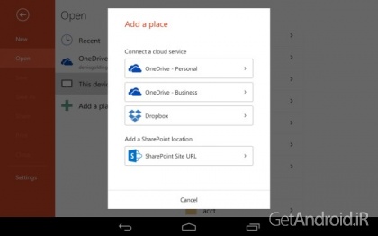 دانلود برنامه Microsoft PowerPoint Preview اندروید