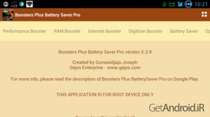دانلود BOOSTERS PLUS BATTERYSAVER PRO 5.9.4 نرم افزار تقویت موبایل اندروید