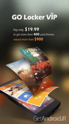 دانلود GO Locker VIP – theme & wallpaper 6.06 بهترین قفل صفحه نمایش اندروید