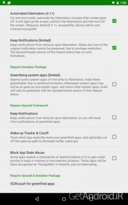 دانلود برنامه Greenify  اندروید