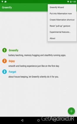 دانلود برنامه Greenify اندروید