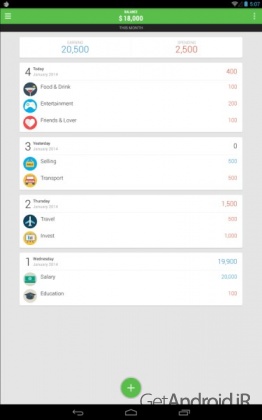دانلود نرم افزار Money Lover Money Manager اندروید