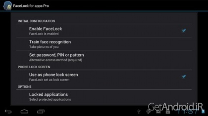 دانلود FaceLock Pro 3.0.0 نرم افزار بازگشایی قفل گوشی و برنامه ها با تشخیص چهره برای اندروید