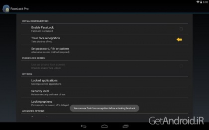 دانلود FaceLock Pro 3.0.0 نرم افزار بازگشایی قفل گوشی و برنامه ها با تشخیص چهره برای اندروید