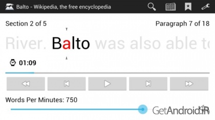 دانلود Balto Speed Reading 4.2a نرم افزار تند خوانی اندروید