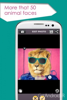 دانلود Animal Face Full 1.4.v7a برنامه گذاشتن سر حیوانات روی تصاویر اندروید