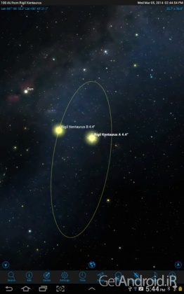دانلود SkySafari 4 Pro 4.4.3 – اپلیکیشن نجوم اسکای سافاری 4 اندروید + دیتابیس