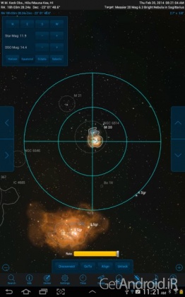 دانلود SkySafari 4 Pro 4.4.3 – اپلیکیشن نجوم اسکای سافاری 4 اندروید + دیتابیس