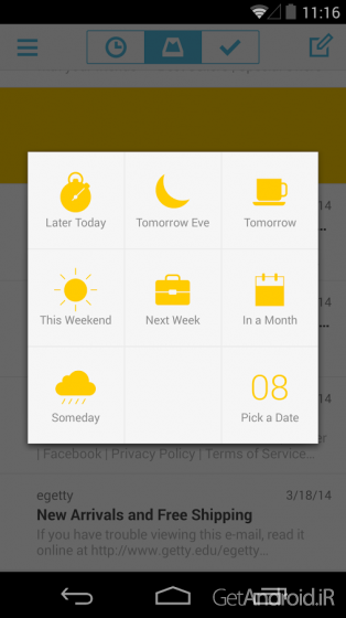 دانلود Mailbox 2.0.3 نرم افزار مدیریت ایمیل دراپ باکس اندروید