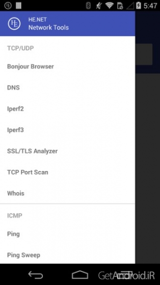 دانلود he.net – Network Tools 0.6.4 نرم افزار ابزارهای شبکه اندروید