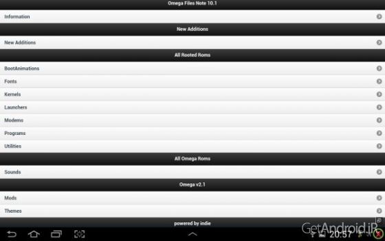 دانلود Omega Files Pro 1.3.4 نرم افزار سفارشی کردن رام اندروید