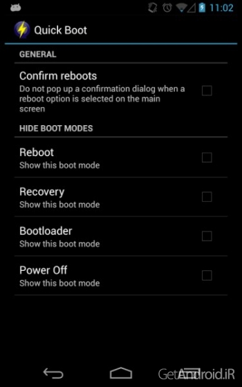 دانلود Quick Boot (Reboot) Plus 4.8 نرم افزار بوت سریع اندروید