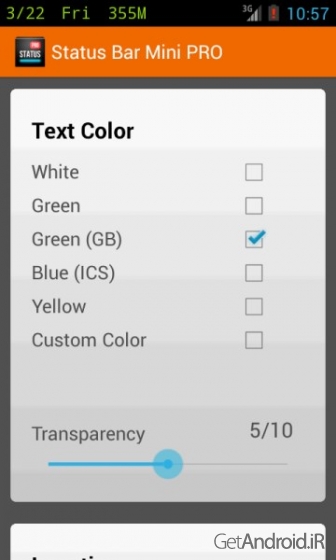 دانلود برنامه Status bar mini pro اندروید