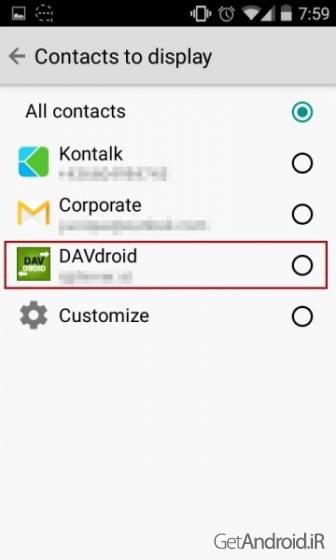 دانلود برنامه DAVdroid اندروید