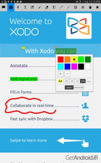 دانلود برنامه Xodo PDF Reader Editor اندروید