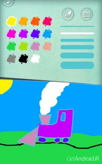 دانلود Learning to draw is fun 1.6 برنامه آموزش نقاشی به کودکان اندروید