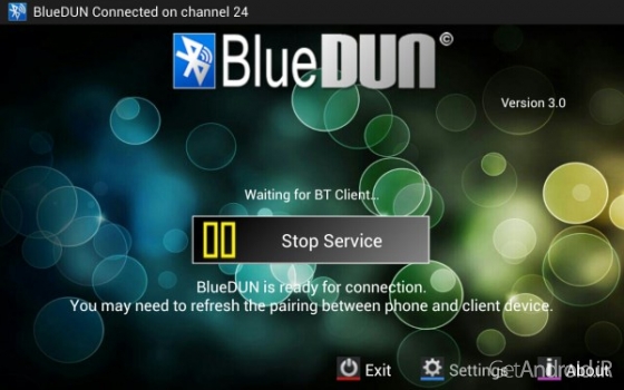 دانلود BlueDUN 3.6 برنامه اشتراک گذاری اینترنت موبایل از طریق بلوتوث اندروید