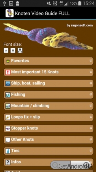 دانلود Knot Video Guide FULL 19.7 برنامه آموزش ویدیویی گره زدن اندروید