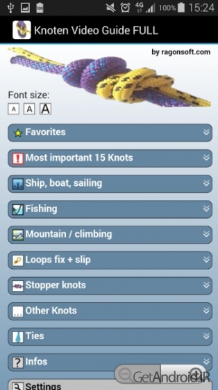دانلود Knot Video Guide FULL 19.7 برنامه آموزش ویدیویی گره زدن اندروید