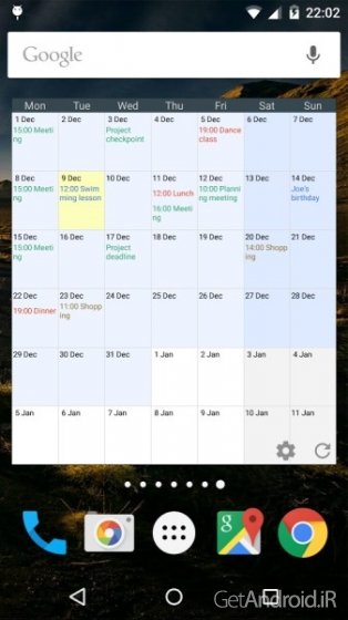 دانلود Touch Calendar 1.2.46F برنامه تقویم لمسی اندروید