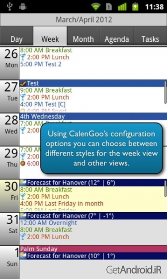 دانلود برنامه CalenGoo اندروید