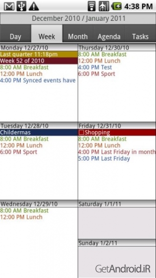 دانلود برنامه CalenGoo اندروید