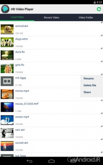 دانلود برنامه HD Video Player All Formats اندروید
