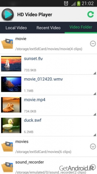 دانلود برنامه HD Video Player All Formats اندروید