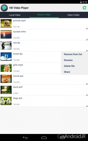 دانلود برنامه HD Video Player All Formats اندروید