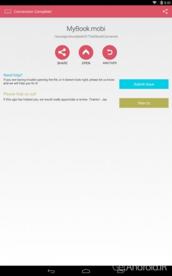 دانلود The Ebook Converter 4.0 برنامه تبدیل فرمت کتاب اندروید