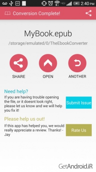 دانلود The Ebook Converter 4.0 برنامه تبدیل فرمت کتاب اندروید