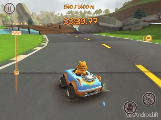 دانلود Garfield Kart Fast & Furry 1.043 بازی ریسینگ گارفیلد اندروید