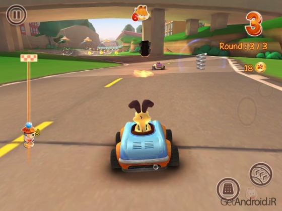 دانلود Garfield Kart Fast & Furry 1.043 بازی ریسینگ گارفیلد اندروید