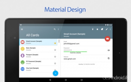 دانلود برنامه SafeInCloud Password Manager اندروید