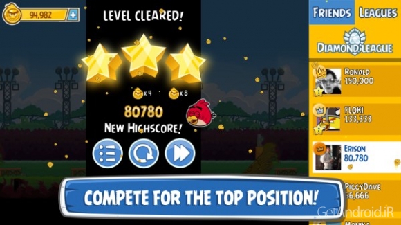 دانلود برنامه Angry Birds Friends اندروید