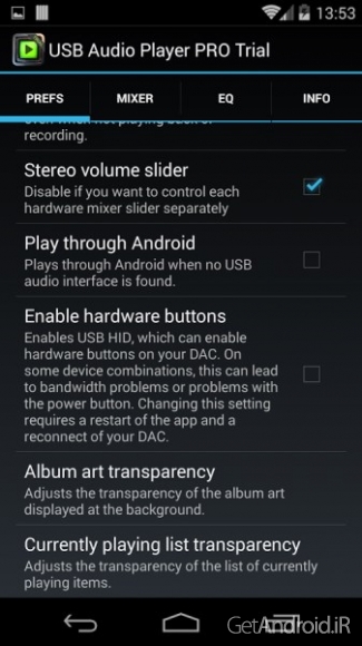 دانلود برنامه USB Audio Player PRO اندروید