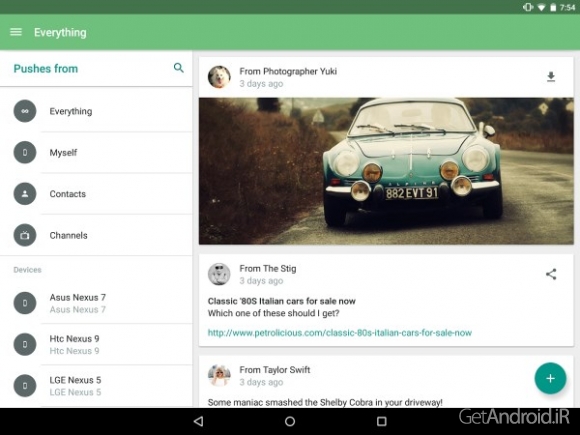 دانلود برنامه Pushbullet اندروید